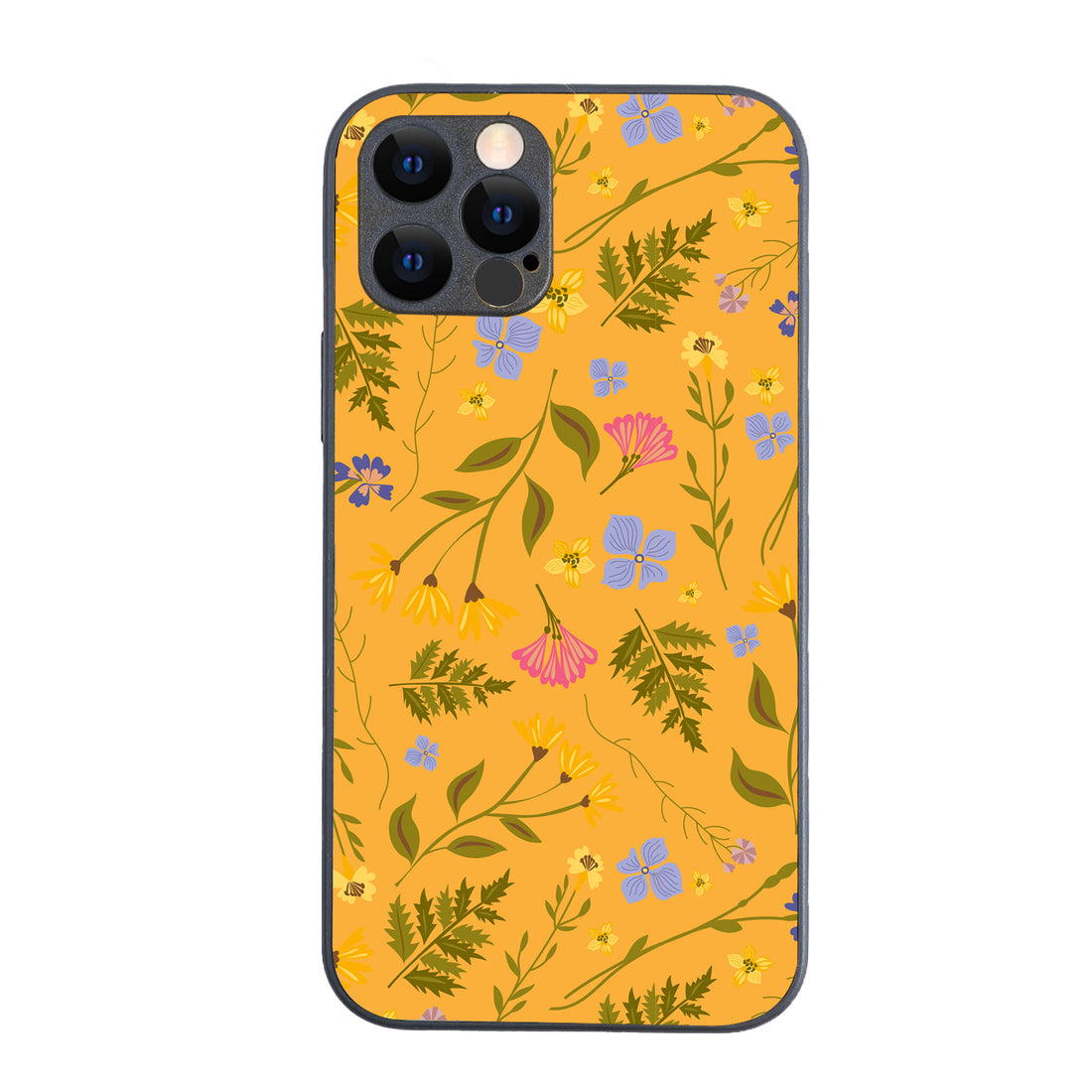 Yellow Floral iPhone 12 Pro Case