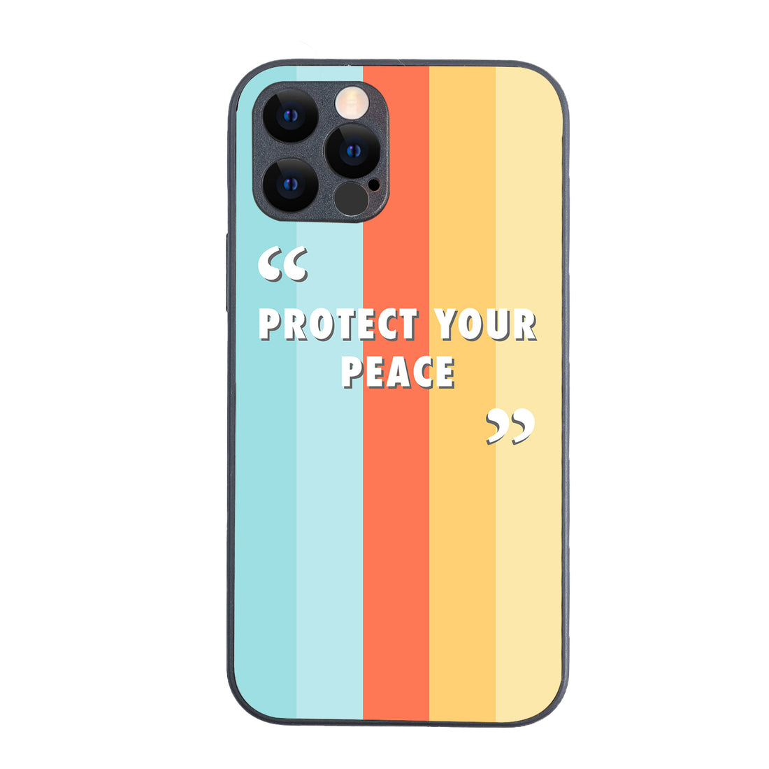 Protect your peace Motivational Quotes iPhone 12 Pro Case