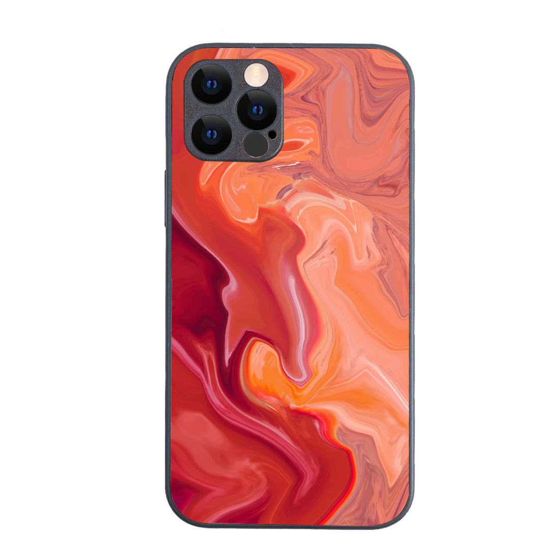 Red Marble iPhone 12 Pro Case