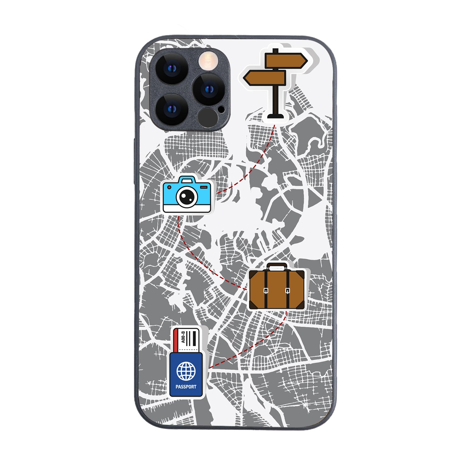 Journey Start To End Travel iPhone 12 Pro Case