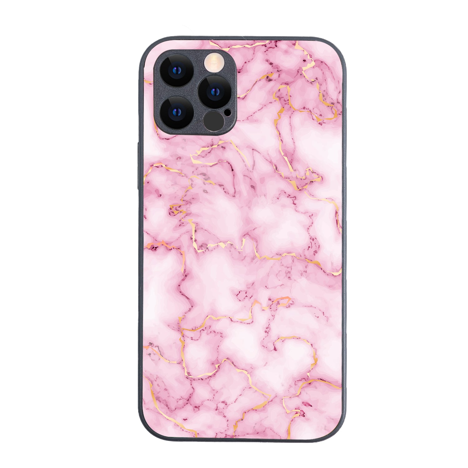 Pink Golden Marble iPhone 12 Pro Case