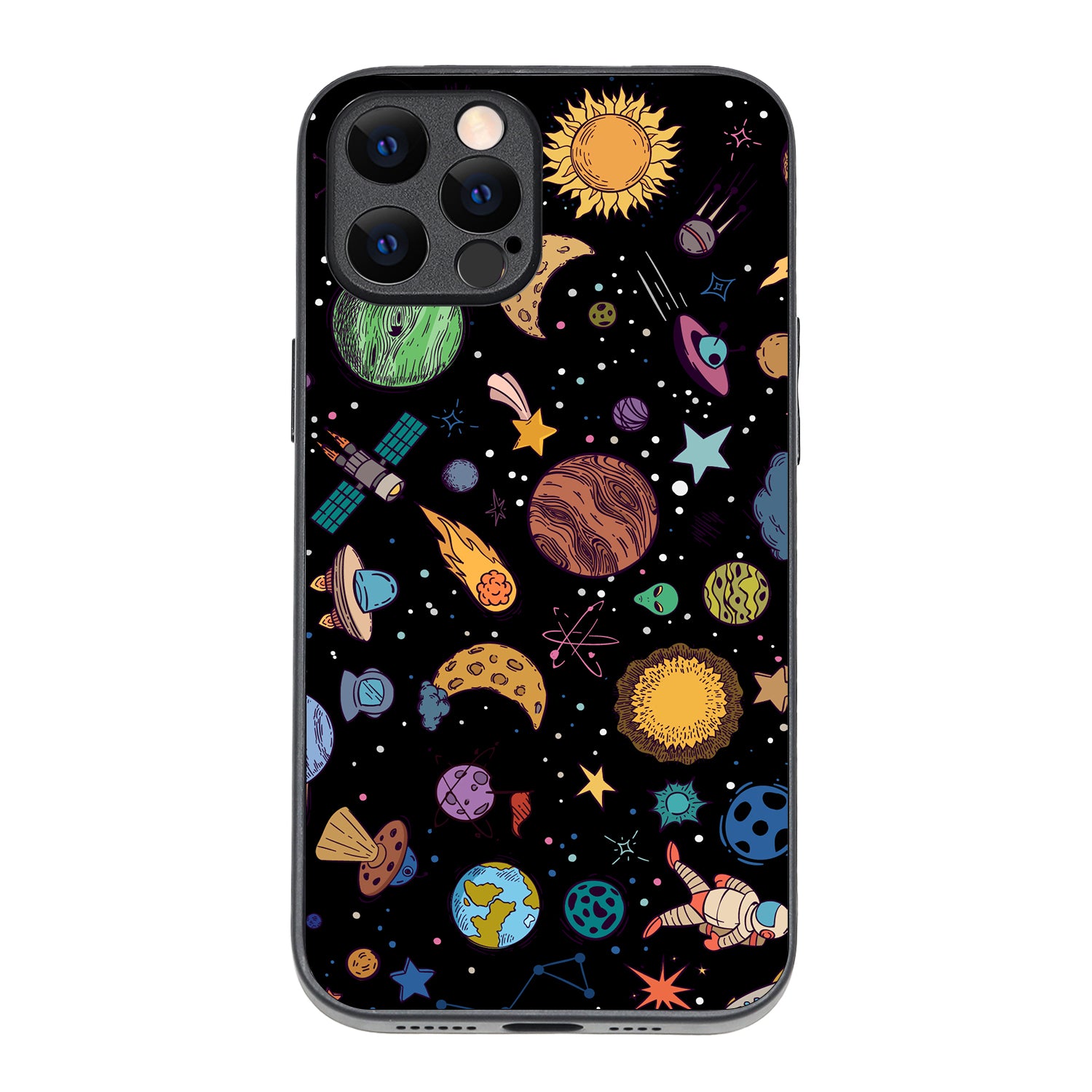 Space Doodle iPhone 12 Pro Max Case