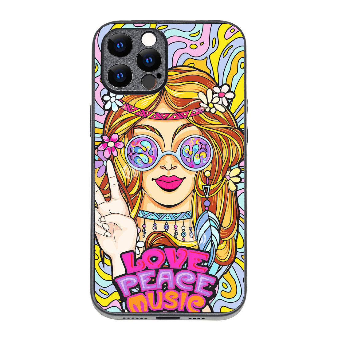 Love Peace Music Women Empowerment iPhone 12 Pro Max Case