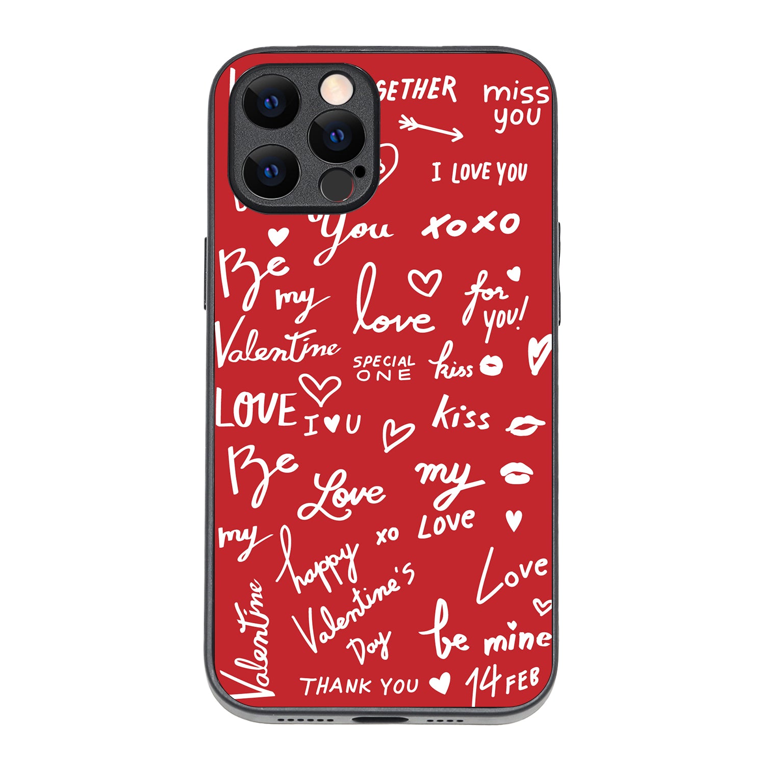 Red Love Couple iPhone 12 Pro Max Case