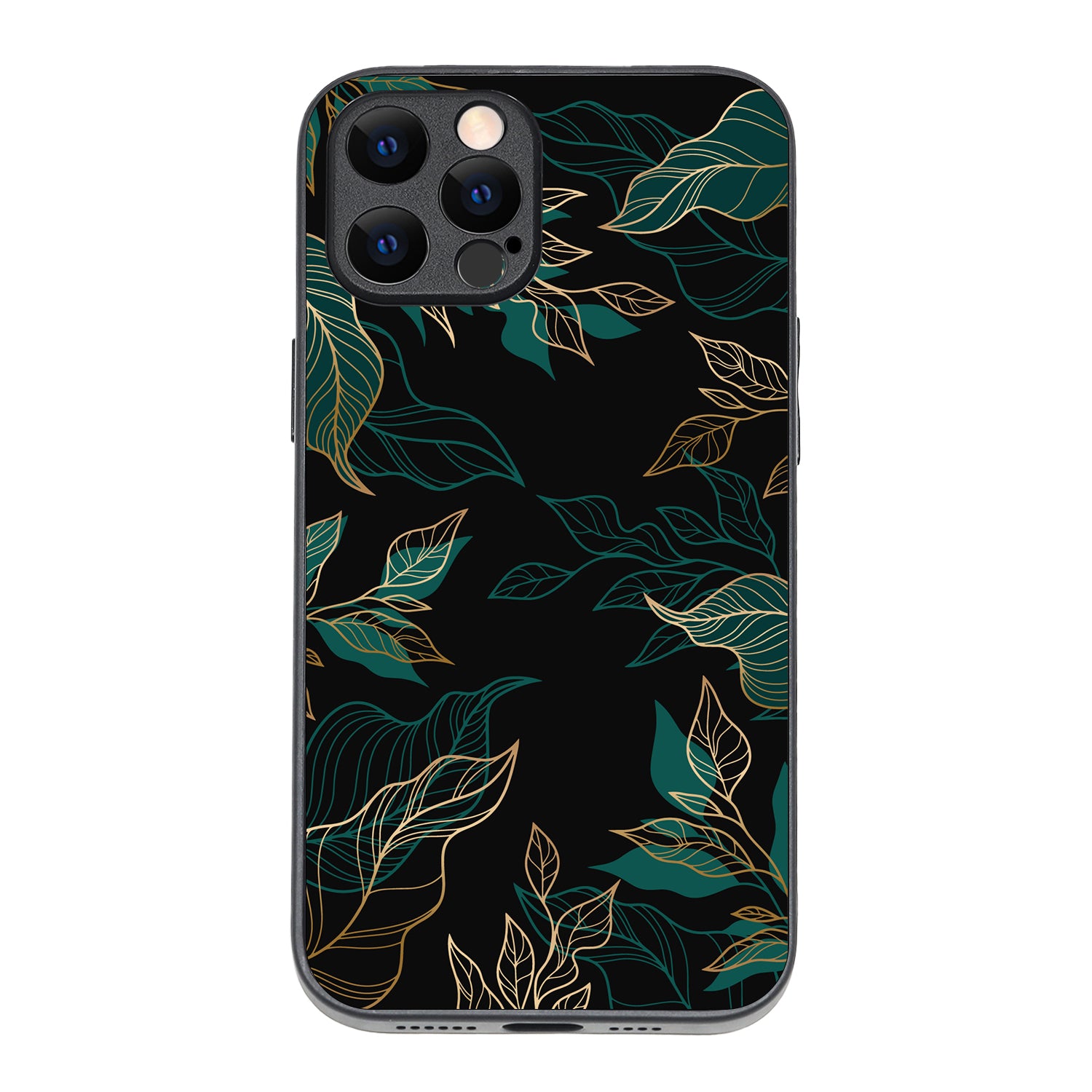 Black Floral iPhone 12 Pro Max Case
