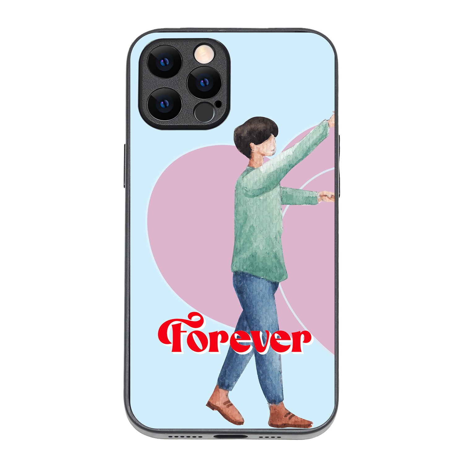 Forever Love Boy Couple iPhone 12 Pro Max Case