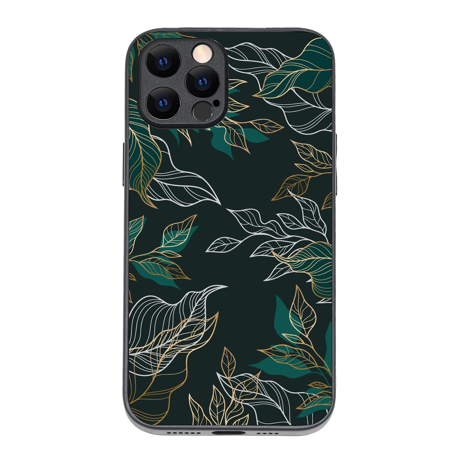Green Floral iPhone 12 Pro Max Case