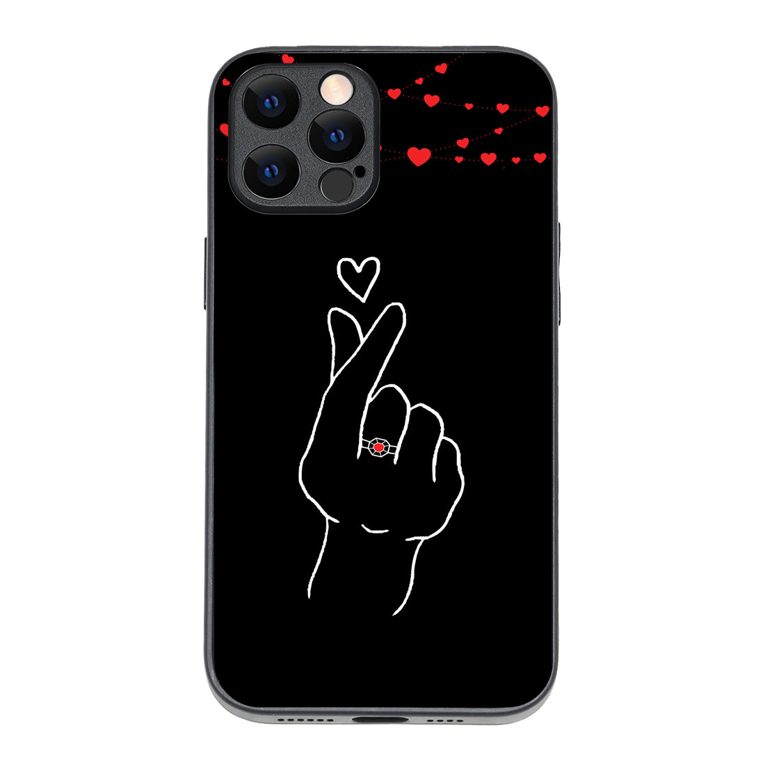 Click Heart Girl Couple iPhone 12 Pro Max Case