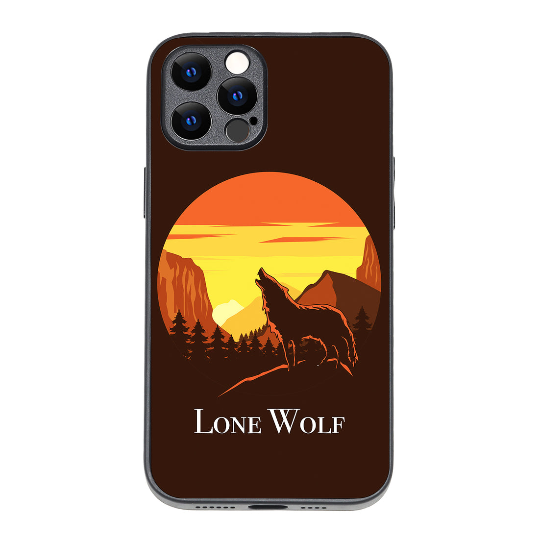 Lone Wolf Cartoon iPhone 12 Pro Max Case