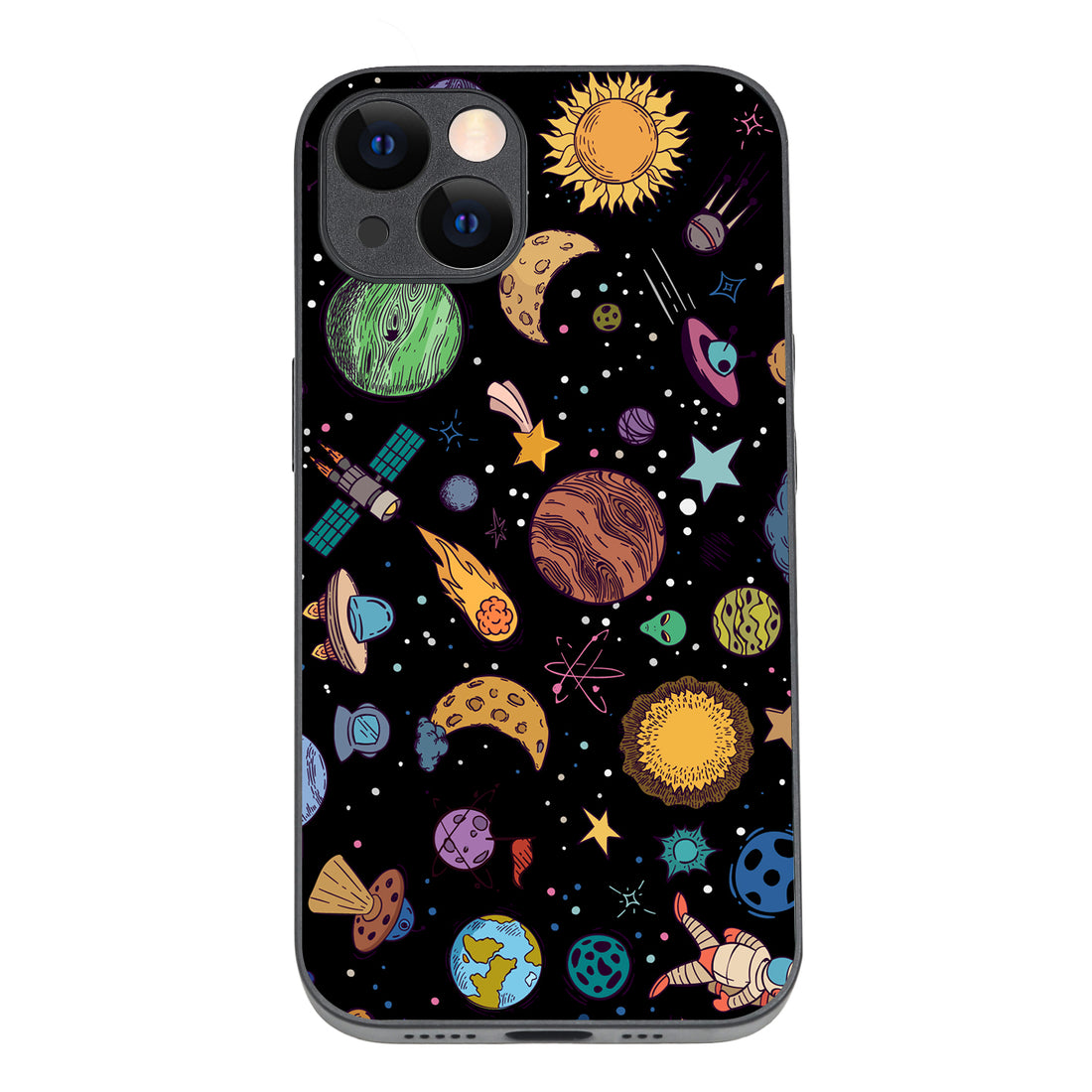 Space Doodle iPhone 13 Case