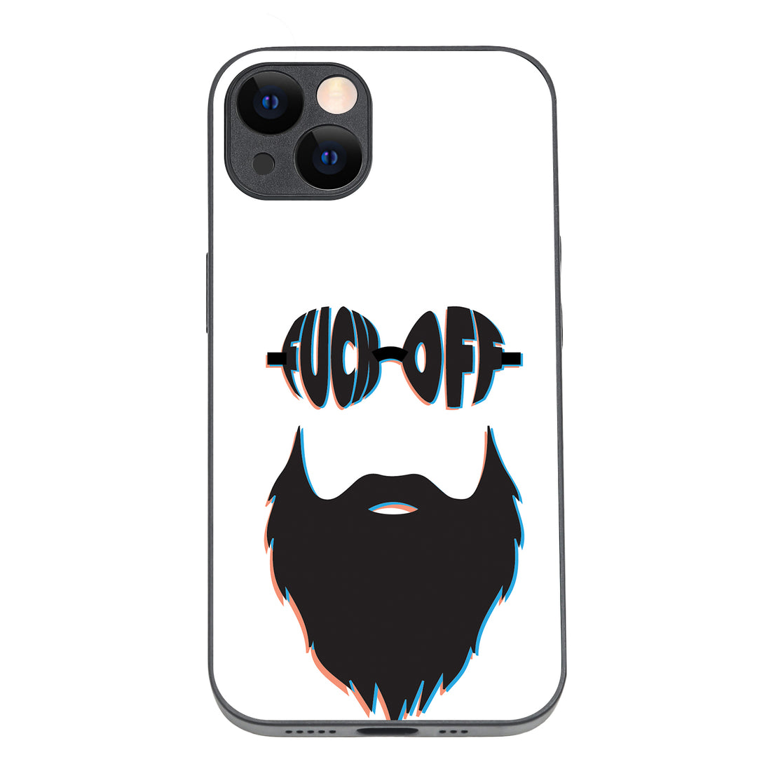 Beard White Masculine iPhone 13 Case