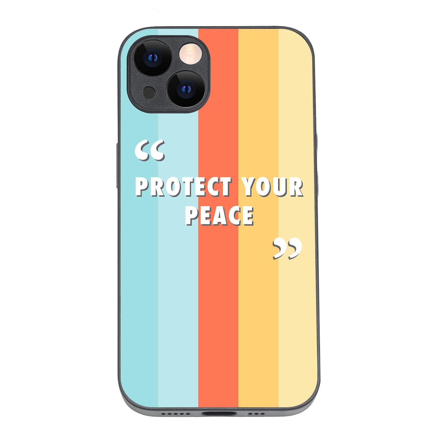 Protect your peace Motivational Quotes iPhone 13 Case