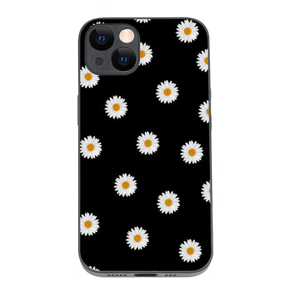 White Sunflower Floral iPhone 13 Case