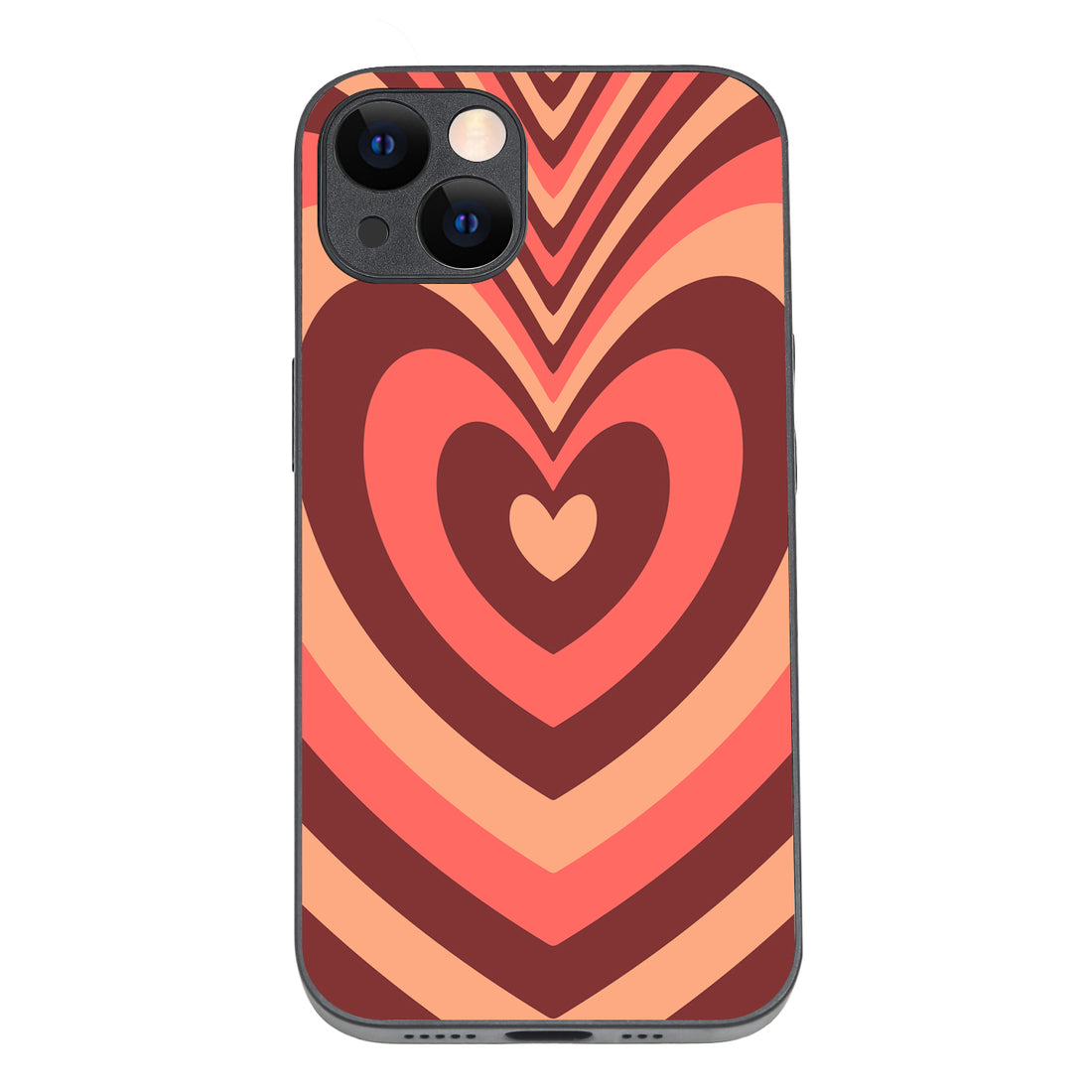 Red Heart Optical Illusion iPhone 13 Case