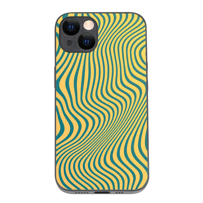 Green Strips Optical Illusion iPhone 13 Case