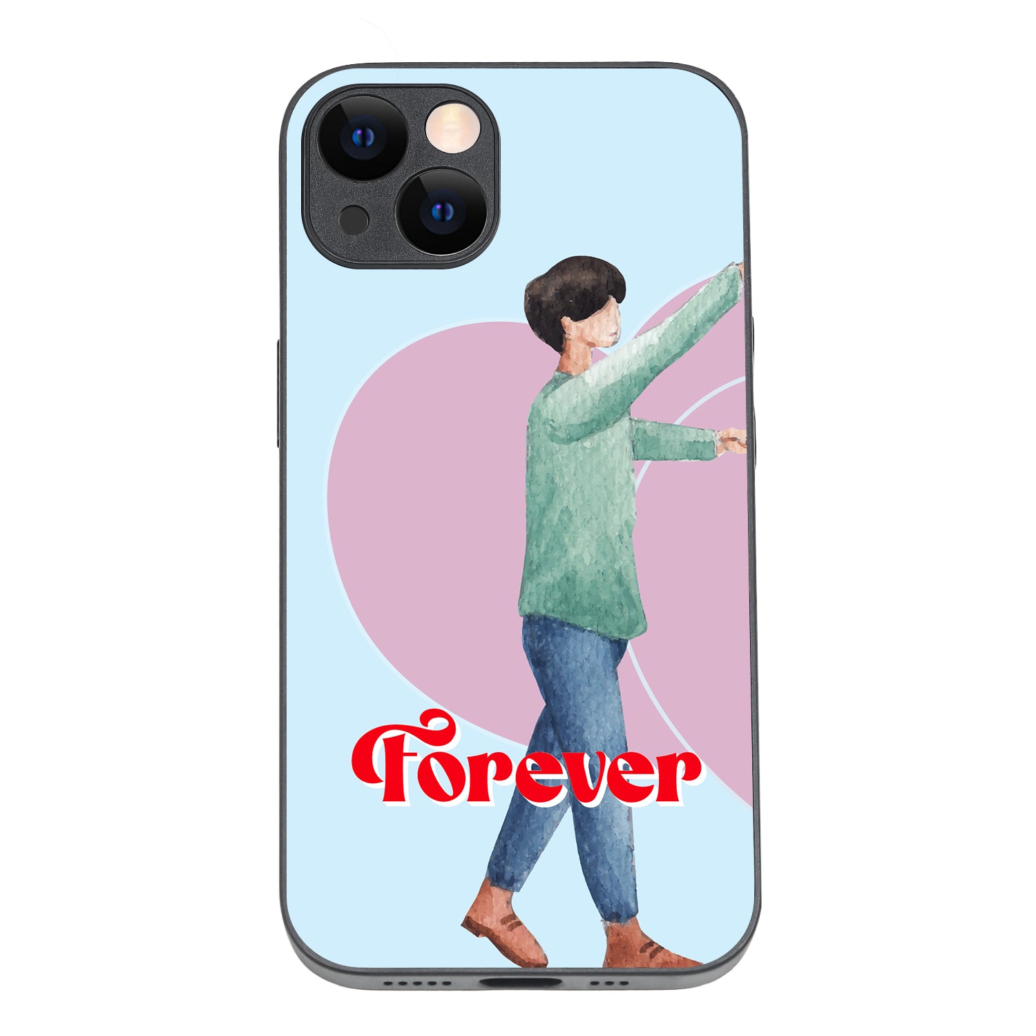 Forever Love Boy Couple iPhone 13 Case