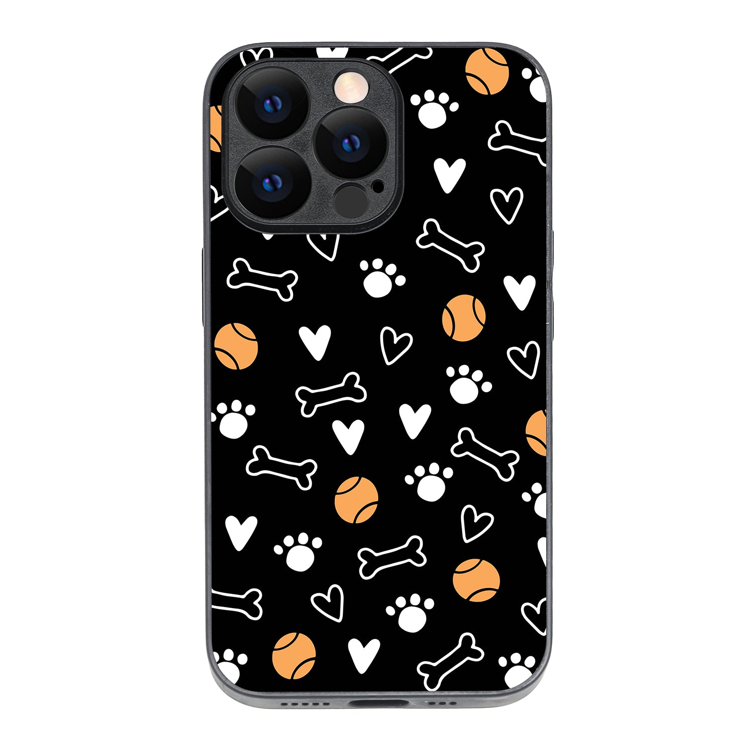 Pet Lover Black Doodle iPhone 13 Pro Case