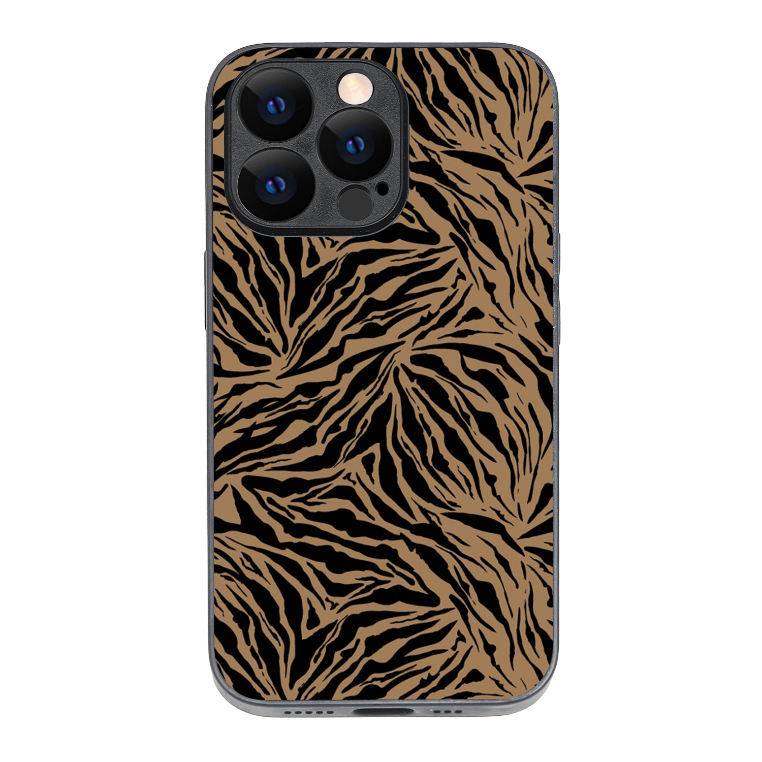 Black Strips Animal Print iPhone 13 Pro Case