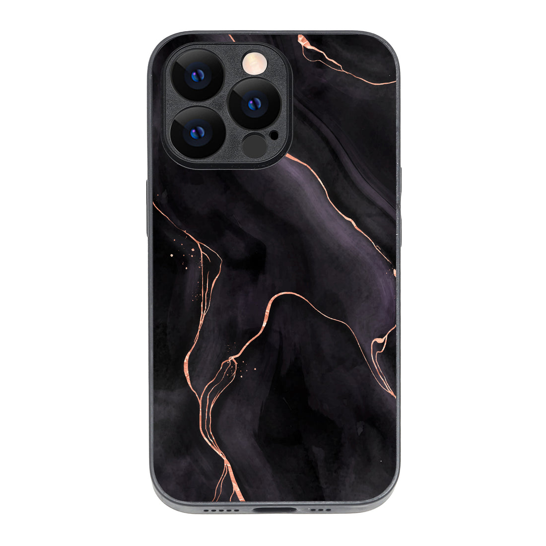 Black Pink Line Marble iPhone 13 Pro Case