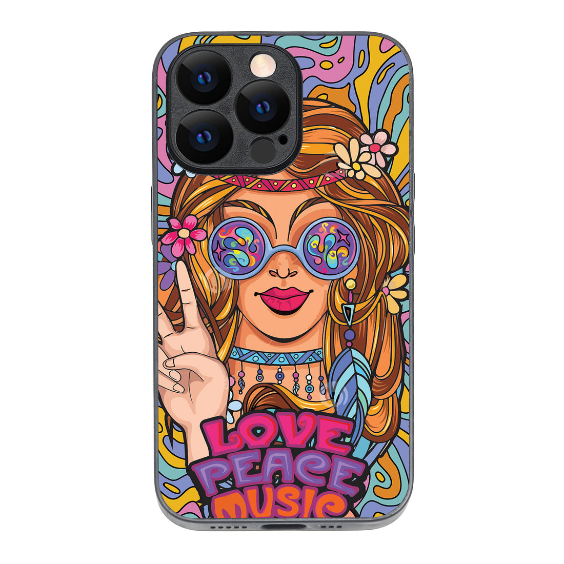 Love Peace Music Women Empowerment iPhone 13 Pro Case