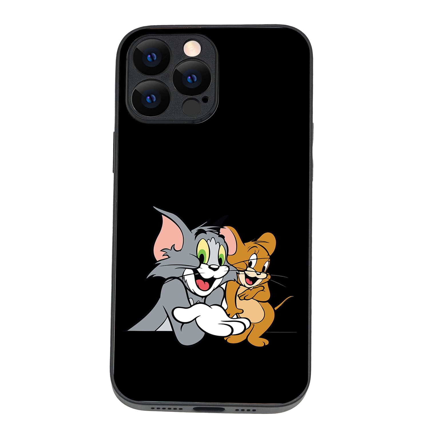 Tom &amp; Jerry Black Cartoon iPhone 13 Pro Max Case