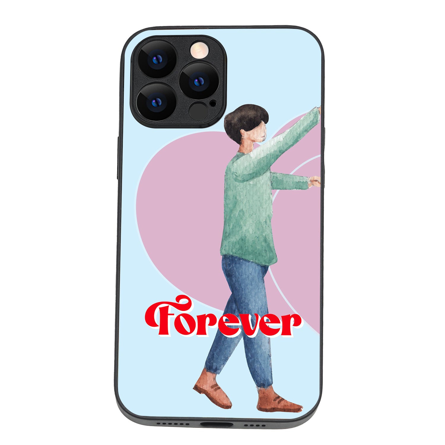 Forever Love Boy Couple iPhone 13 Pro Max Case