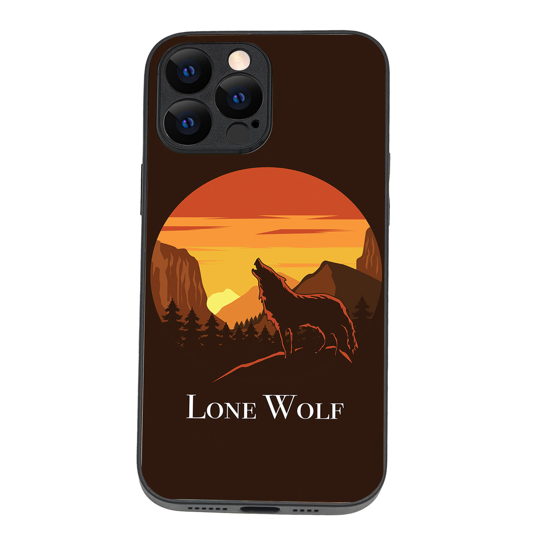 Lone Wolf Cartoon iPhone 13 Pro Max Case