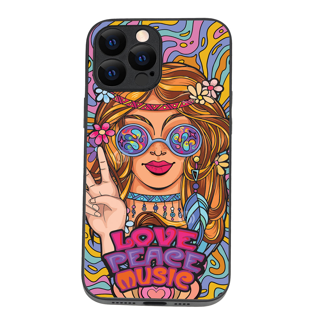 Love Peace Music Women Empowerment iPhone 13 Pro Max Case