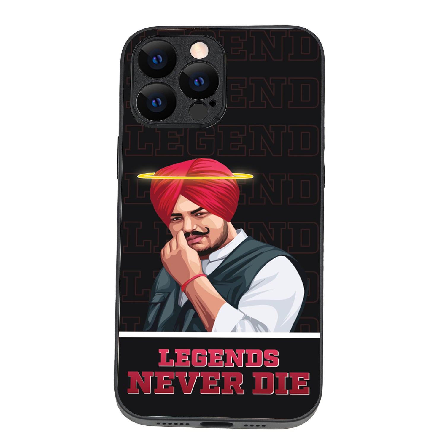 Legend Never Die Black Sidhu Moosewala iPhone 13 Pro Max Case