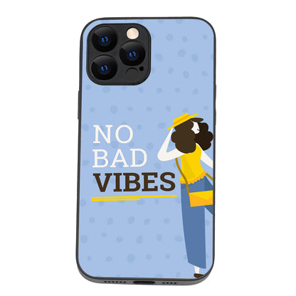 No Bad Vibes Motivational Quotes iPhone 13 Pro Max Case