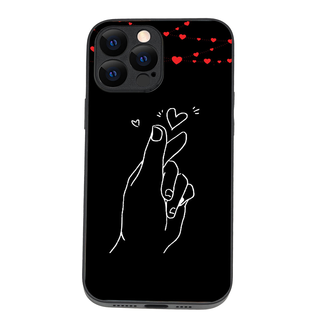 Click Heart Boy Couple iPhone 13 Pro Max Case