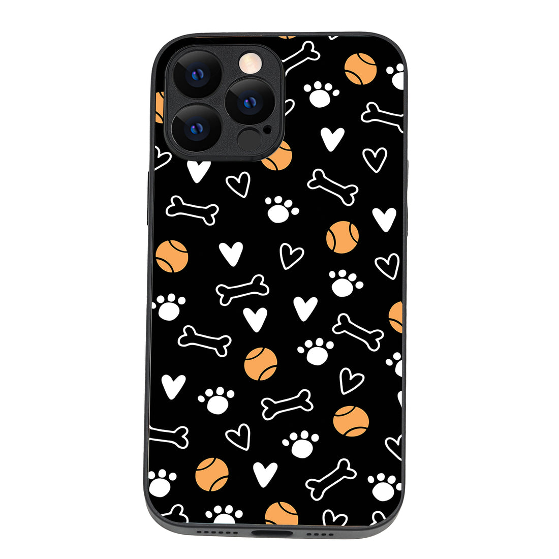 Pet Lover Black Doodle iPhone 13 Pro Max Case