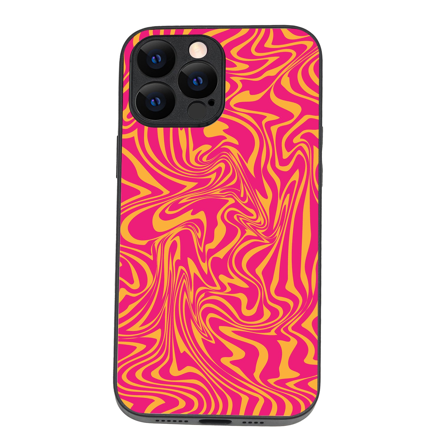 Yellow Pink Optical Illusion iPhone 13 Pro Max Case