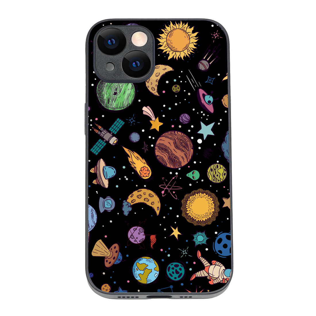 Space Doodle iPhone 14 Case