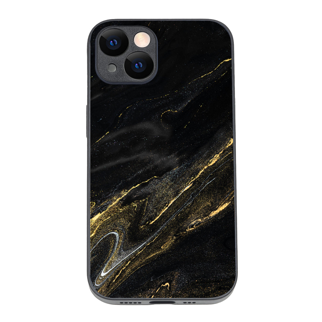 Black Golden Marble iPhone 14 Case