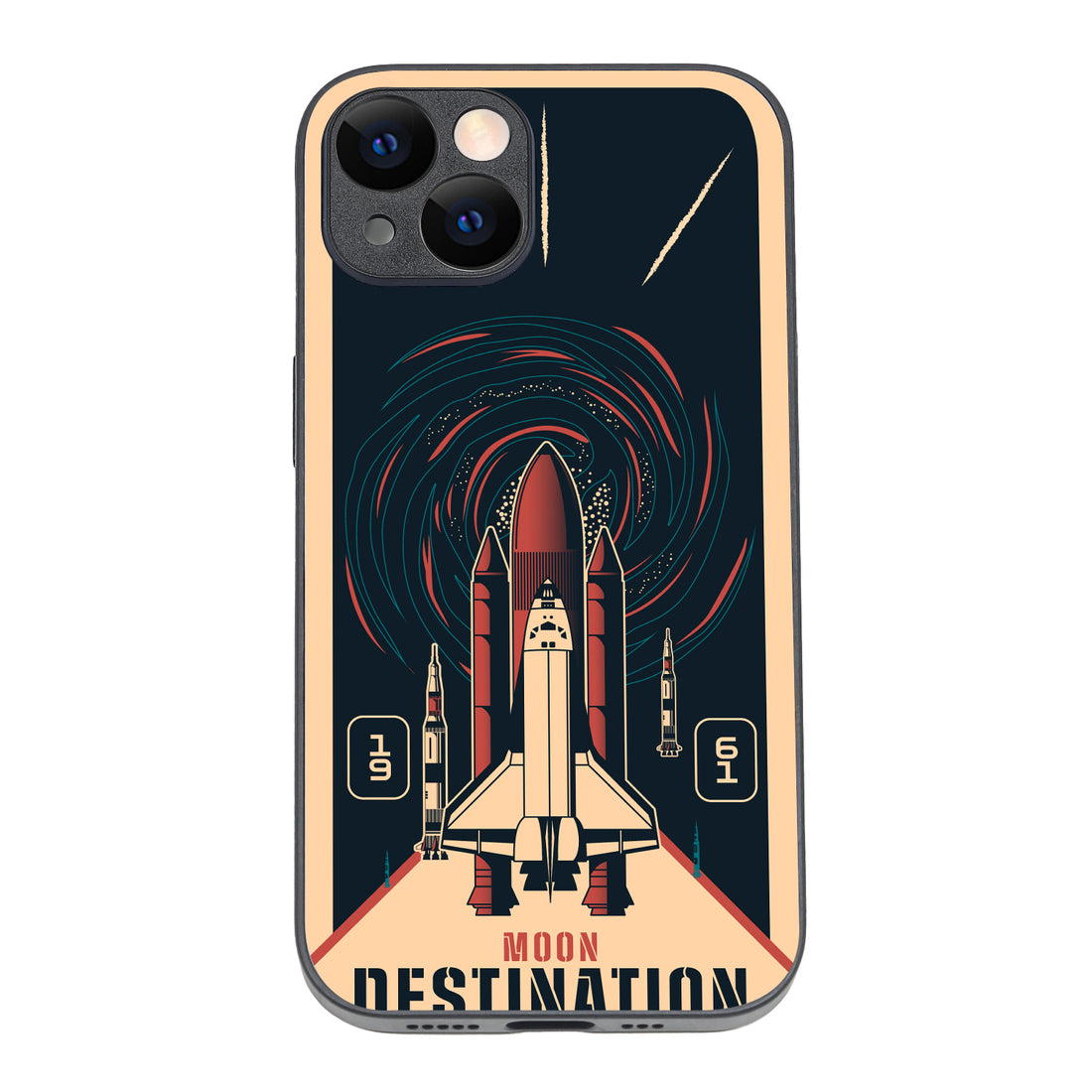 Moon Destination Space iPhone 14 Case