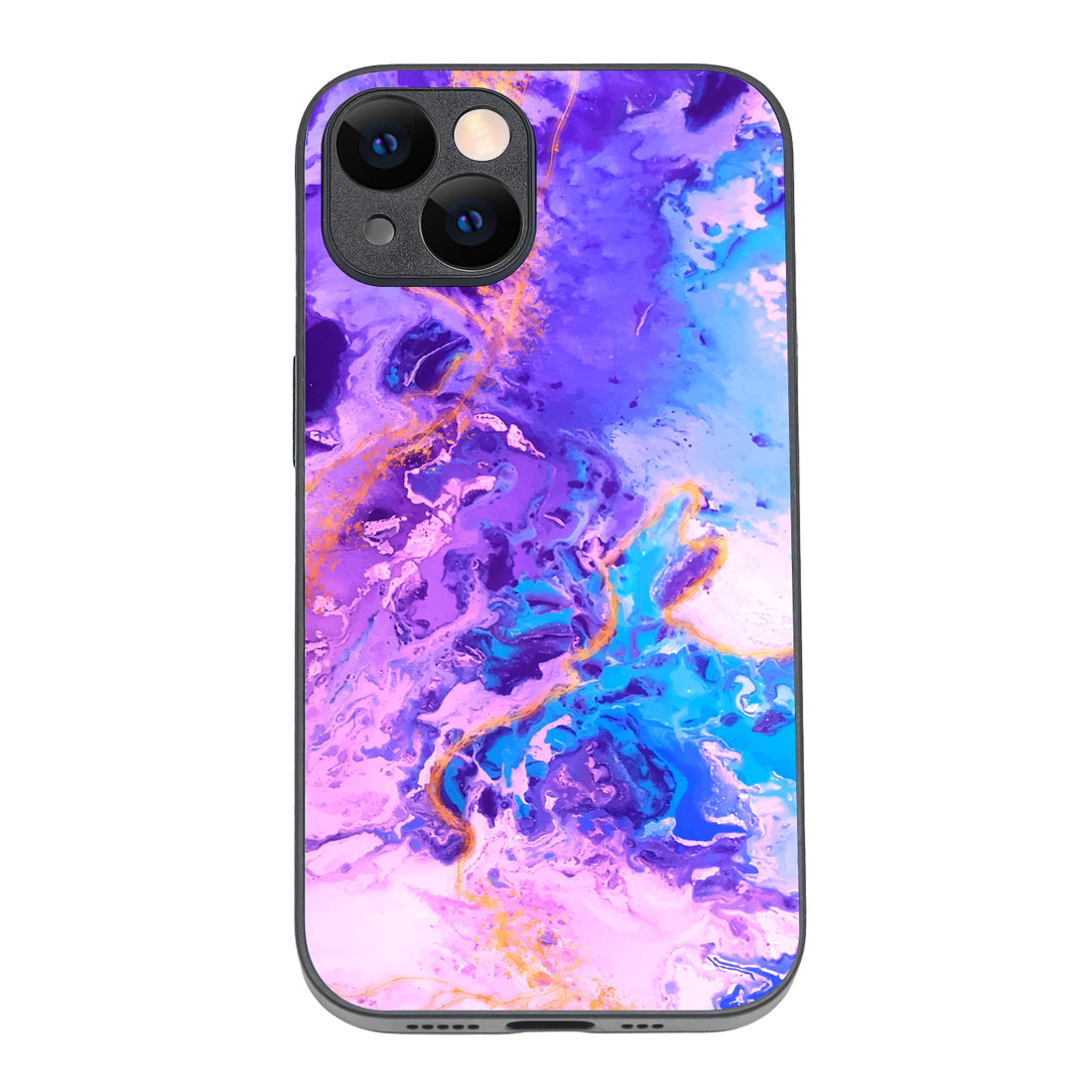 Purple Marble iPhone 14 Case