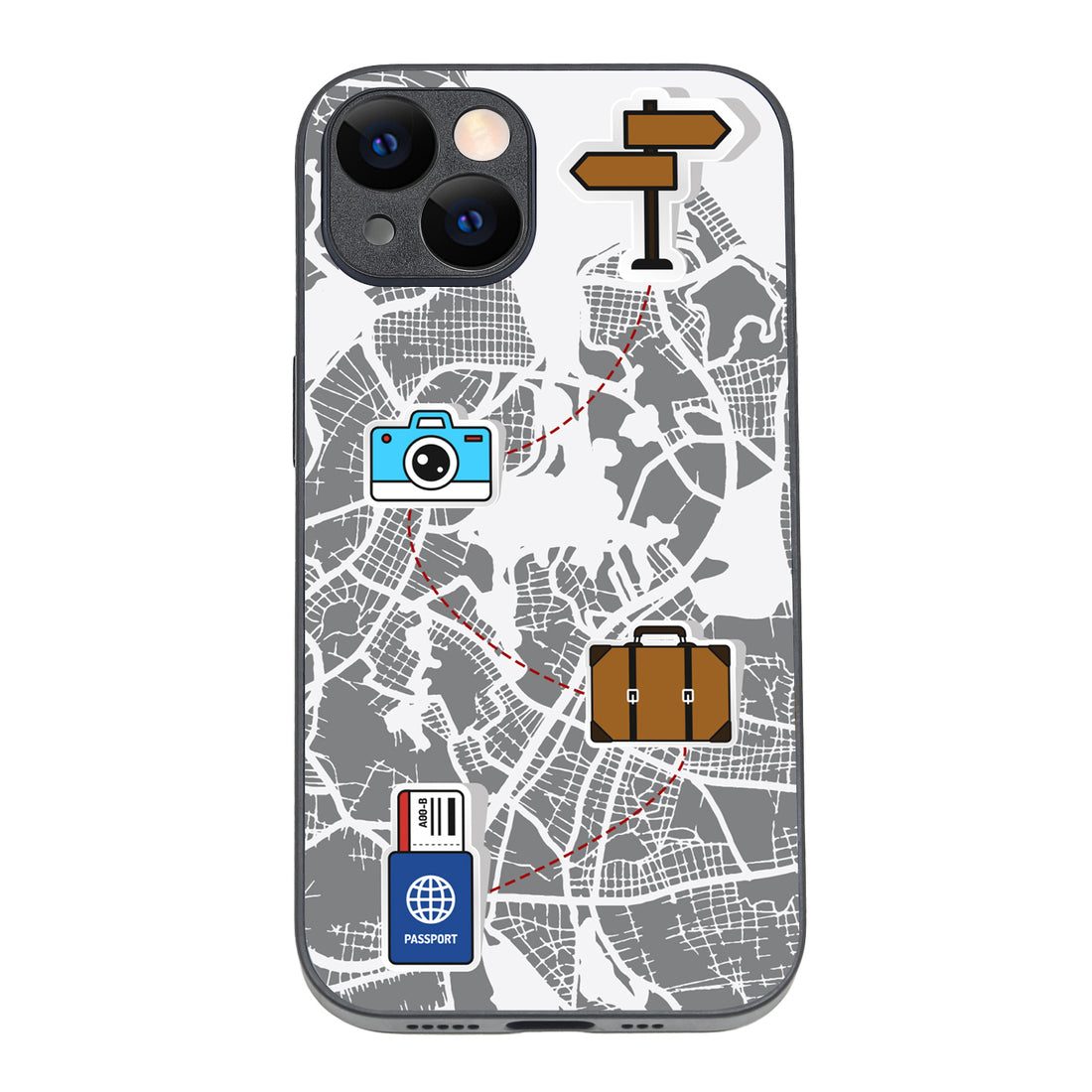 Journey Start To End Travel iPhone 14 Case
