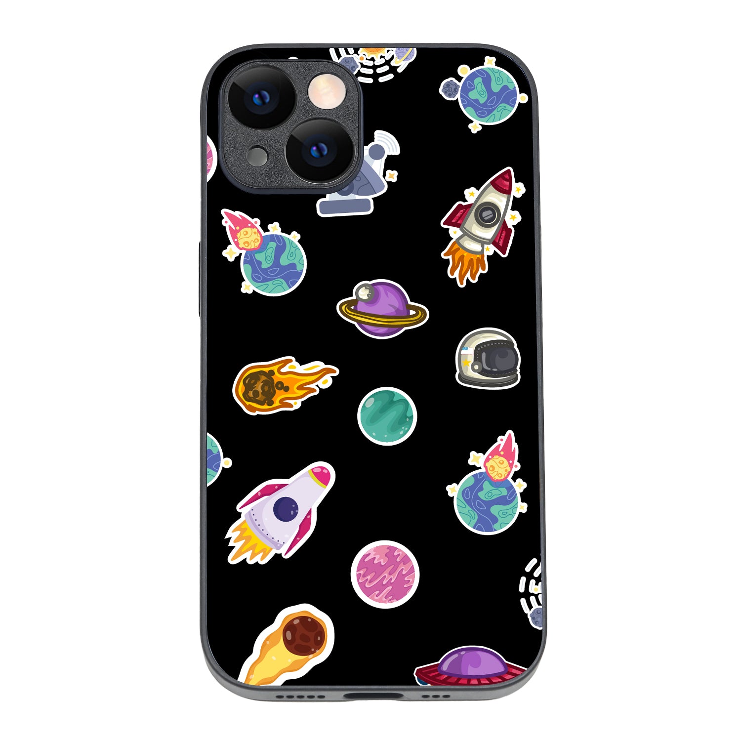 Stickers Space iPhone 14 Case