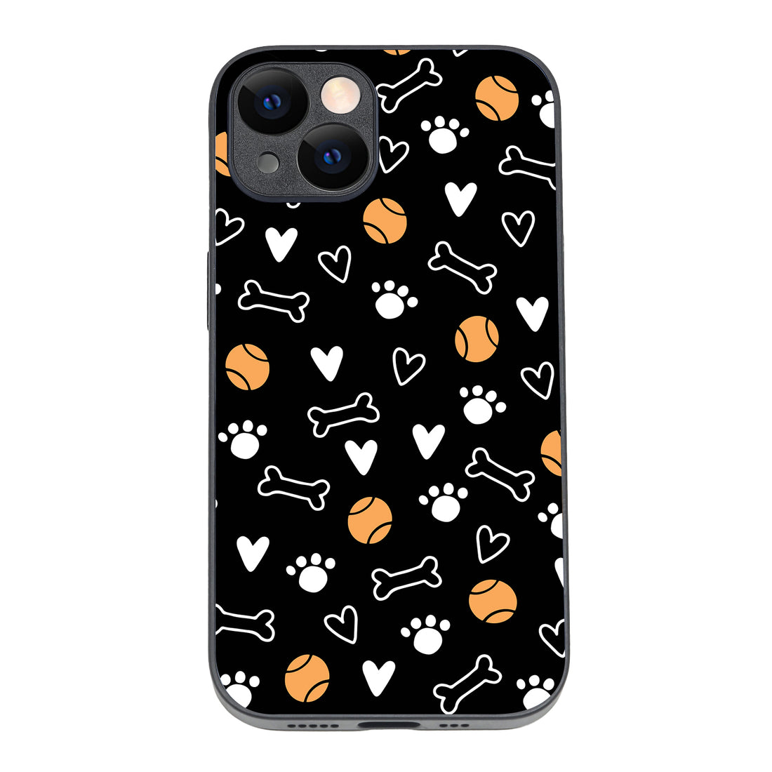 Pet Lover Black Doodle iPhone 14 Case
