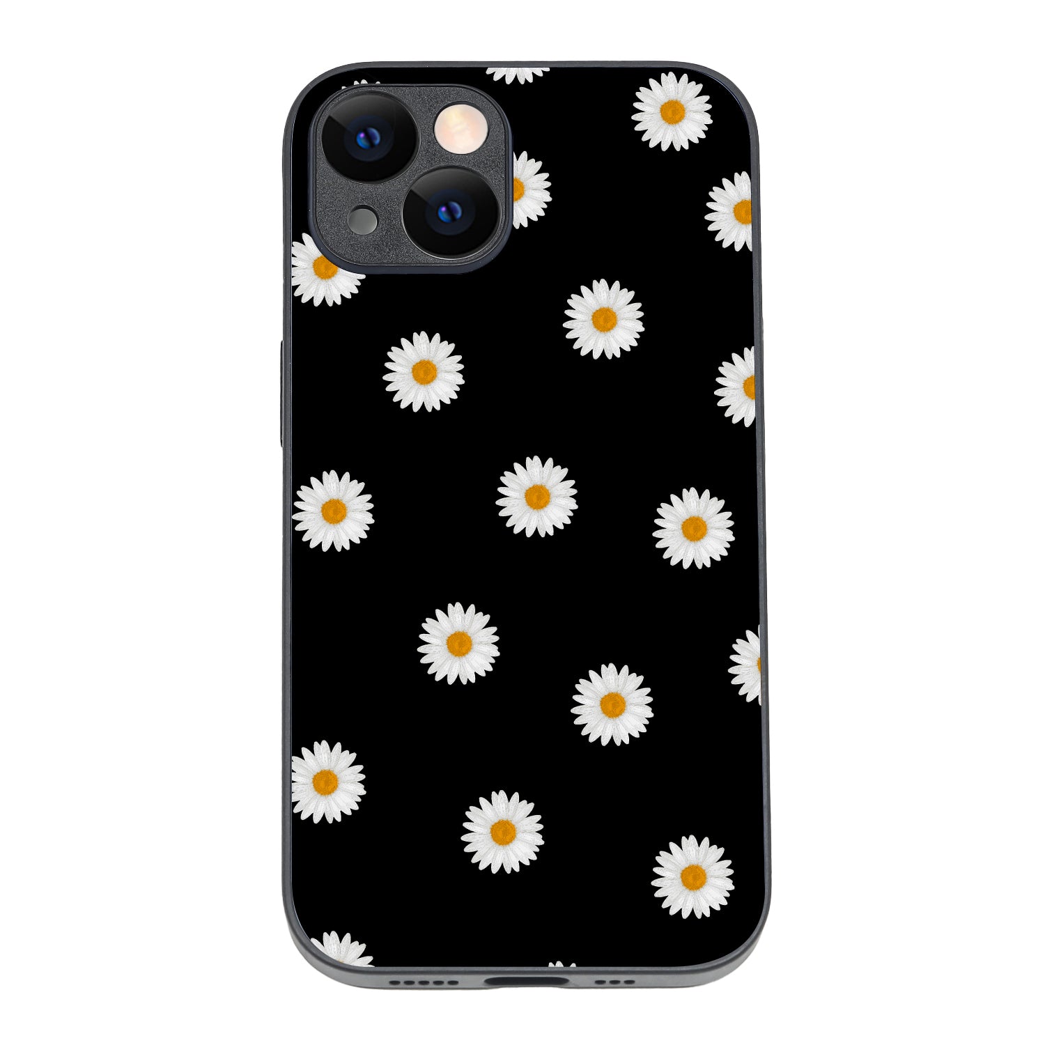 White Sunflower Floral iPhone 14 Case