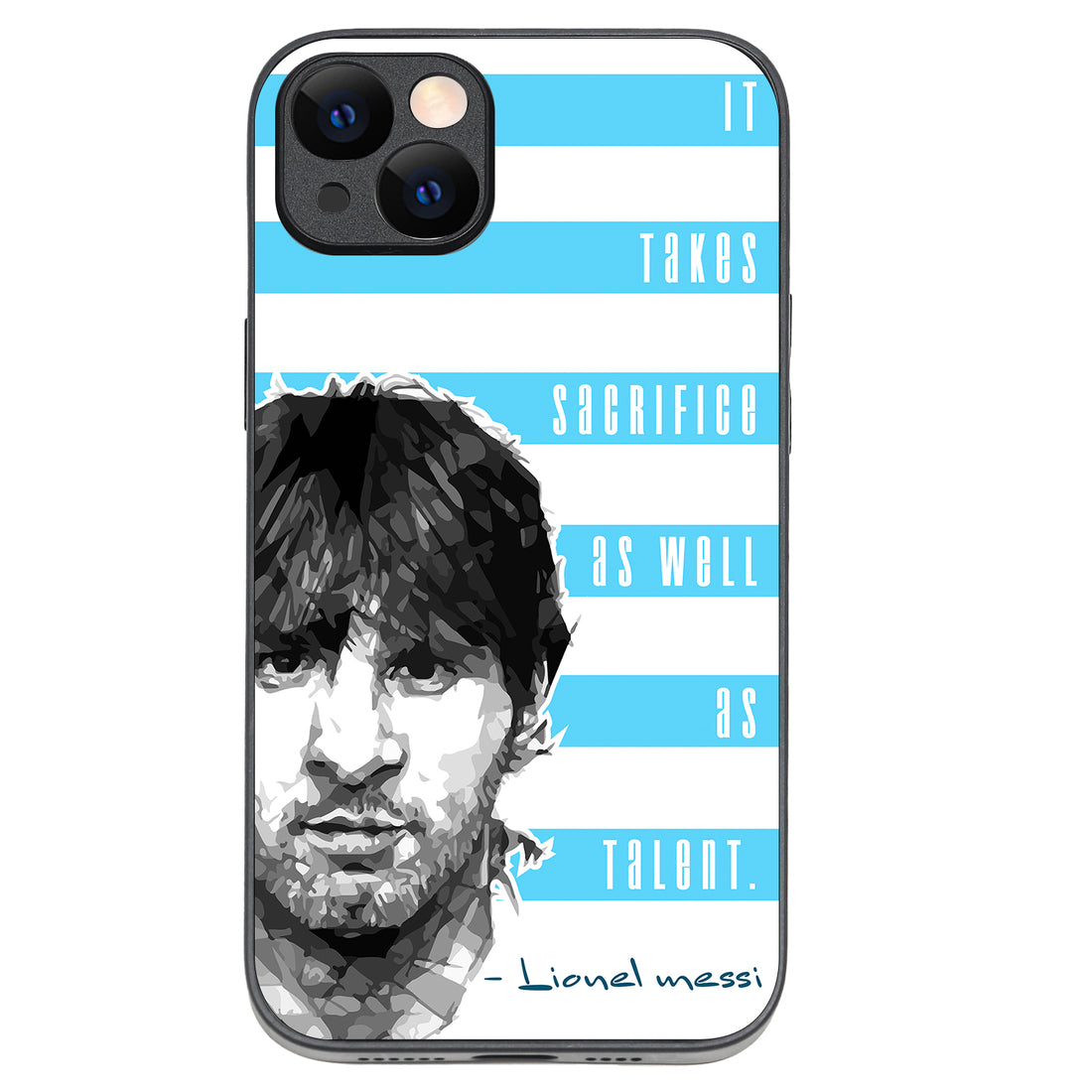 Messi Quote Sports iPhone 14 Plus Case