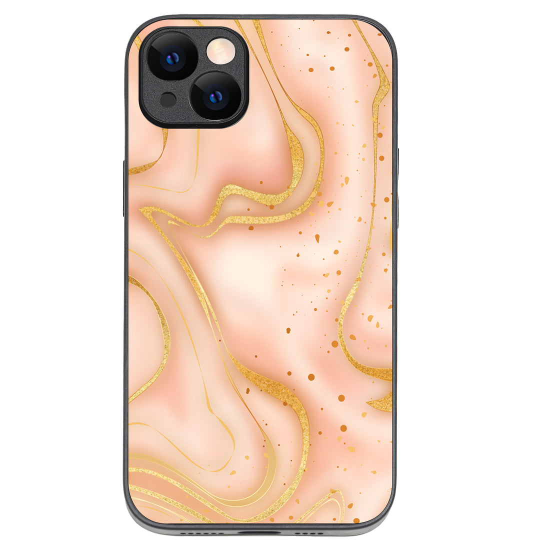 Golden Marble iPhone 14 Plus Case