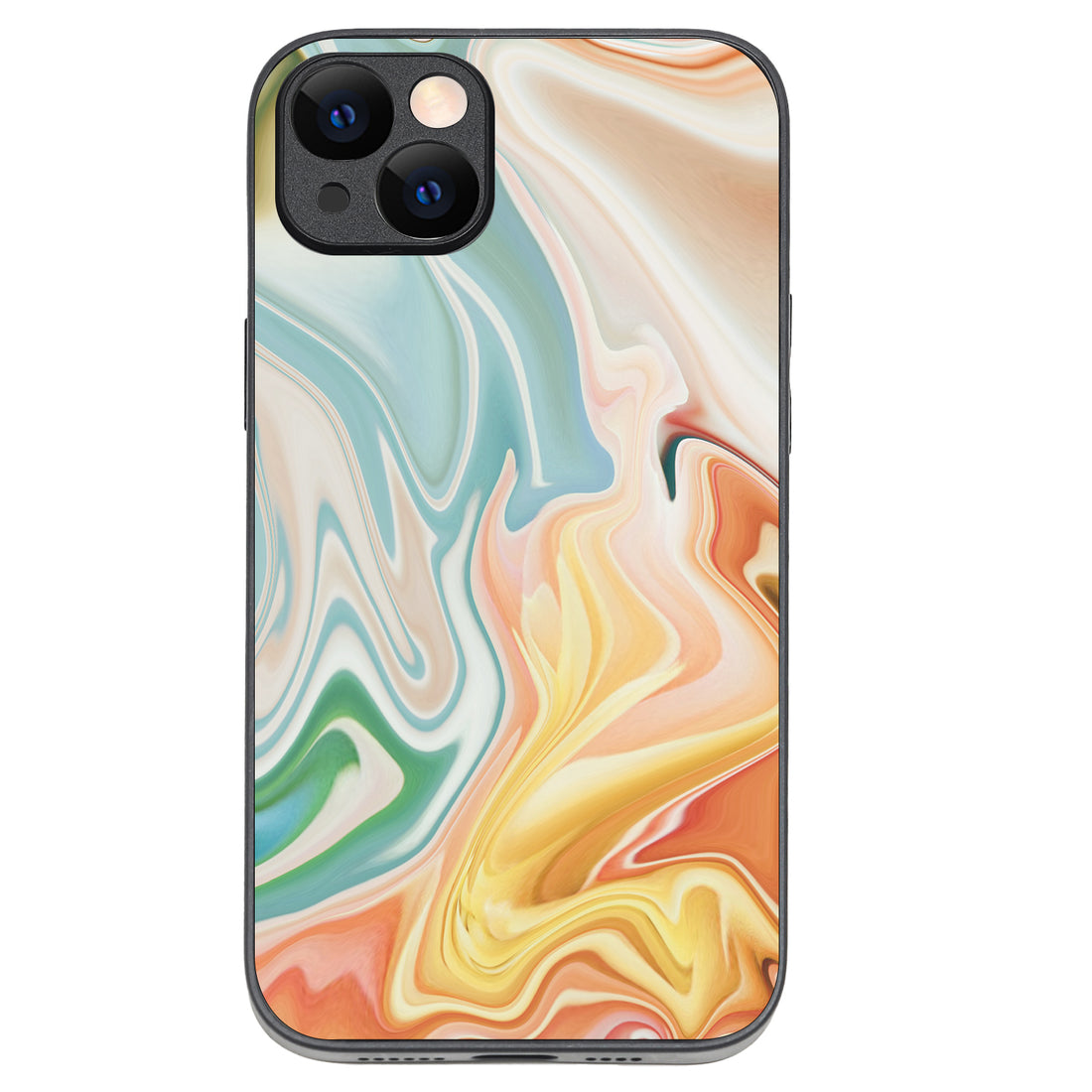 Multi Colour Marble iPhone 14 Plus Case