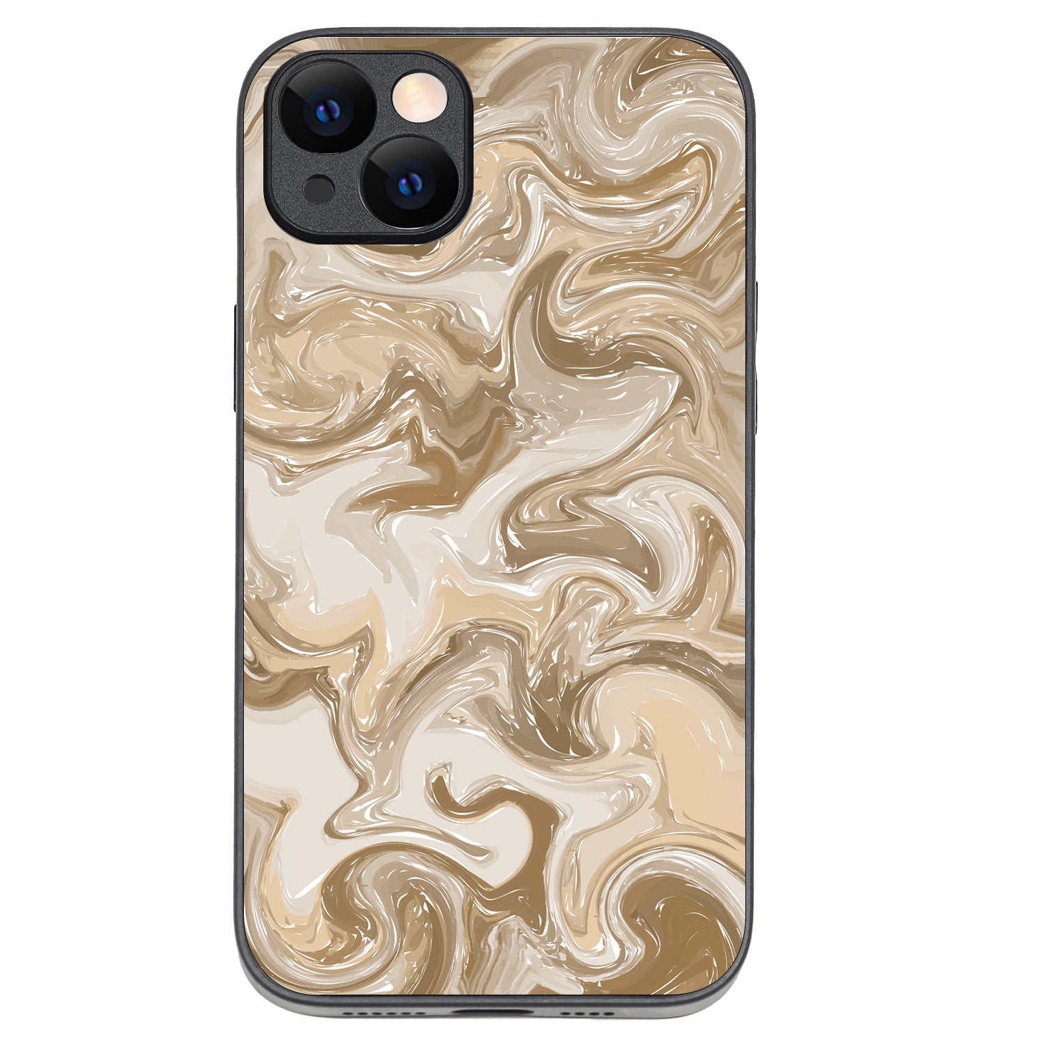 Brown Marble iPhone 14 Plus Case