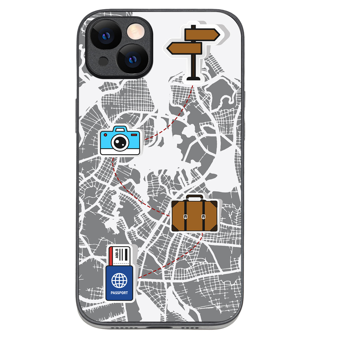 Journey Start To End Travel iPhone 14 Plus Case