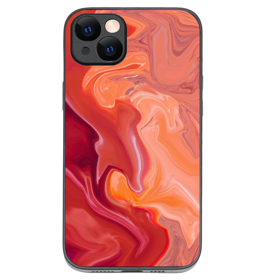 Red Marble iPhone 14 Plus Case