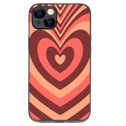 Red Heart Optical Illusion iPhone 14 Plus Case
