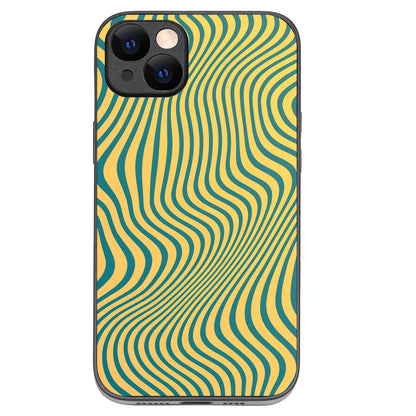 Green Strips Optical Illusion iPhone 14 Plus Case