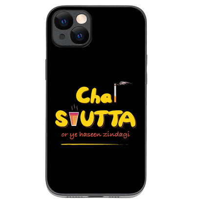 Chai-Sutta Motivational Quotes iPhone 14 Plus Case